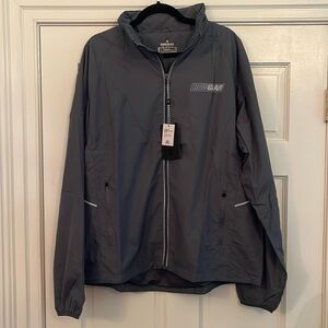 RawGear windbreaker jacket, full zip, gray sizes large, XL #RG545
